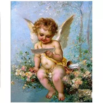 5D Diy Алмазная вышивка Ангелы мальчик Алмазная картина Наклейка Вышивка крестом 20X30CM