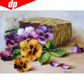 5D DIY Алмазная вышивка Цветок Полный дисплей Полный круглый вышивка крестом Рукоделие Горный хрусталь 20X30CM