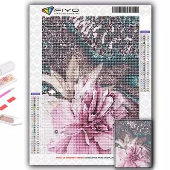 5D DIY Алмазная вышивка Цветы Алмазная картина Мозаика Украшение дома Full Round 20X30CM