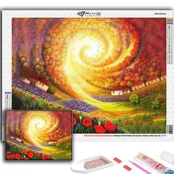 5D DIY Алмазная вышивка Цветы в горшках Алмазная картина Мозаика Украшение дома Full Round 20X30CM