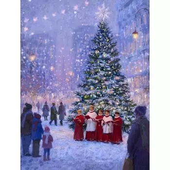 5D DIY Алмазная вышивка Детская вышивка крестиком Алмазная картина Зимняя мозаика со стразами Распродажа Рождественские украшения Full Round 20X30CM