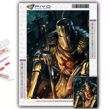 5D DIY Алмазная вышивка Игра Темные души Алмазная картина Мозаика Украшение дома Full Round 20X30CM