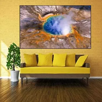 5D Diy Алмазная вышивка Йеллоустонский национальный парк Вышивка крестом Полная круглая алмазная картина 20X30CM