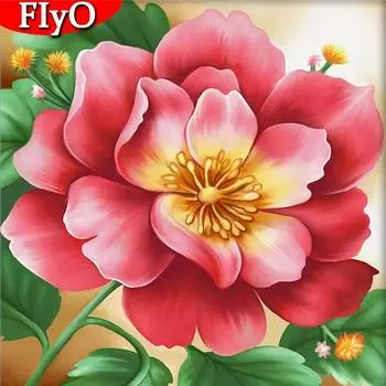 5D DIY Алмазная вышивка Картина Пион Ручная работа Полный квадратный круглый дрель Мозаика Цветок Рукоделие Декор для дома Full Round 30x30CM