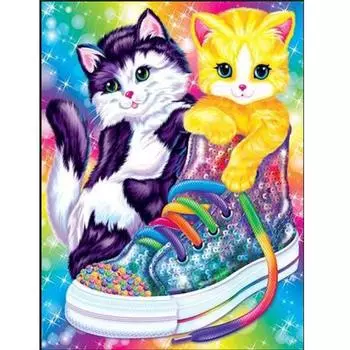 5D DIY Алмазная вышивка Кот в холодильнике Алмазная картина Мультфильм Вышивка крестом Мозаика 20X30CM