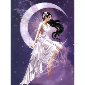 5d Diy Алмазная вышивка Лунный свет Красота Алмазная картина Вышивка крестом Горный хрусталь Мозаика Декор 20X30CM