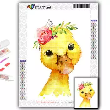5D DIY Алмазная вышивка Мультфильм Маленькие животные Алмазная картина Мозаика Украшение дома Full Round 20X30CM