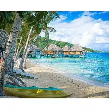 5D DIY Алмазная вышивка Пейзаж Алмазная картина Морской вышивки крестом 20X30CM