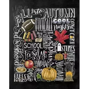 5D Diy Алмазная вышивка Пейзаж Доска Цитата Алмазная картина Вышивка крестом Домашний Декор Подарок 20X30CM