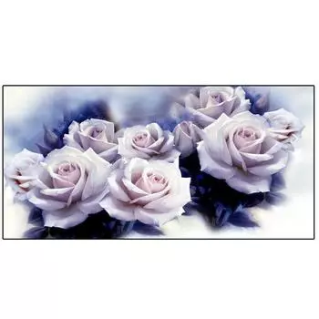 5D DIY Алмазная вышивка Распродажа Белые розы Цветок Полный Круглый или Квадратный Стразы Украшение Дома Алмазная Картина A929 Full Round 20x40CM