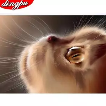 5D DIY Алмазная вышивка Слон Тигр Полная дрель Алмазная картина Животное Домашнее украшение Подарок 20X30CM красный