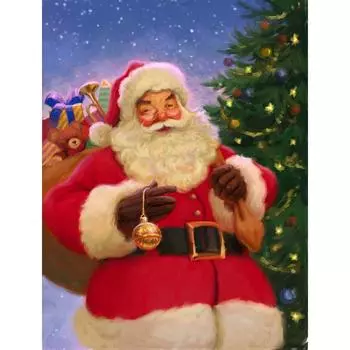 5D DIY Алмазная вышивка Снеговик Полная квадратная алмазная картина Вышивка крестом Рождественское настенное украшение Full Round 20X30CM