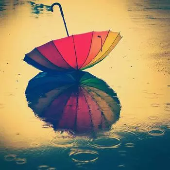 5D DIY Алмазная вышивка Зонтик Вышивка крестом Вышивка горный хрусталь Мозаика Украшение Подарок 30X30CM