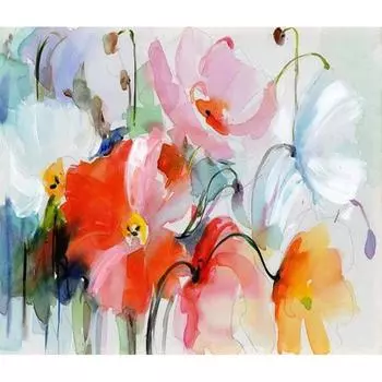 5D DIY алмазная живопись абстрактный цветок Алмазная вышивка полный набор мозаики вышивка крестом домашний декор подарки ручной работы Round 20x30cm