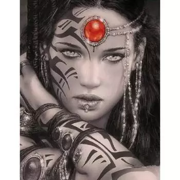 5D DIY алмазная живопись «Безжалостная девушка» комплект для вышивки крестом Мозаика Алмазная вышивка роза полная круглая/квадратная дрель украшение дома Round 20x30cm