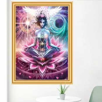 5D DIY алмазная живопись Будда вышивка крестиком ремесла полная квадратная круглая алмазная вышивка мозаичная картина стразы домашние фрески Full Round 20x30CM