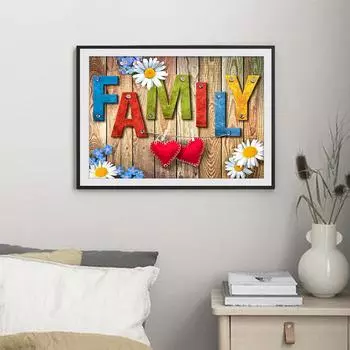 5D Diy алмазная живопись буквы дома набор крестиков полная алмазная вышивка мозаика художественная картина стразы Декор подарок Full Round 20x30cm