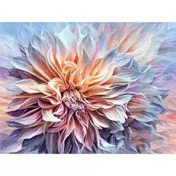 5D DIY алмазная живопись цветок пейзаж комплект полная дрель круглая алмазная вышивка мозаика художественная картина из страз домашний декор Full Round 20x30CM