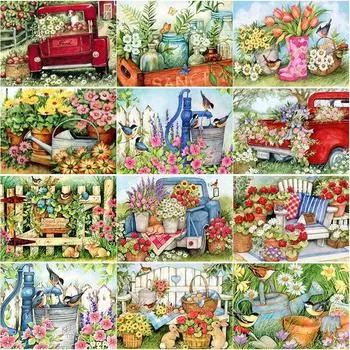 5D DIY алмазная живопись цветок птица Алмазная вышивка животное вышивка крестиком ремесла полная круглая дрель домашний декор ручной подарок Full Round 15x20CM