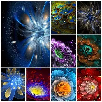 5D DIY алмазная живопись цветы Фэнтези лепестки фотографии Алмазная мозаика полная дрель стразы вышивка DIY домашний декор мозаика Full Round 20x30CM