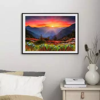 5D Diy алмазная живопись красивый закат набор крестиков полная алмазная вышивка мозаика художественная картина стразы Декор подарок Full Round 20x30cm