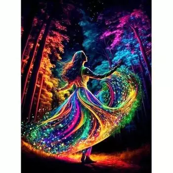 5D DIY алмазная живопись красочная девушка вышивка крестиком пейзаж Алмазная мозаика Декор для дома 30x40 см/12x16 дюймов 30x40cm NO Frame