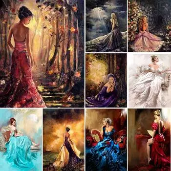 5D DIY алмазная живопись красота полный круглый комплект для алмазной вышивки мозаика картина вышивка крестиком мозаика украшение со стразами подарок Full Round 20x25CM