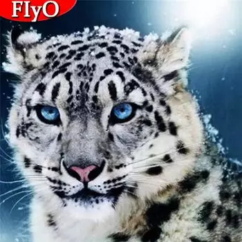 5D DIY алмазная живопись Леопард Снег Вышивка крестиком распродажа Алмазная вышивка животное изображение горный хрусталь подарок ручной работы Full Round 30x30CM
