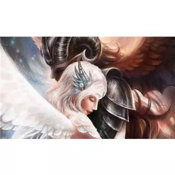 5D DIY алмазная живопись Любовь между богами и демонами Алмазная вышивка полный набор мозаики вышивка крестиком домашний декор подарки ручной работы Round 20x30cm