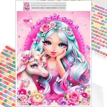 5D Diy алмазная живопись мультфильм милый эльф набор крестиков полная алмазная вышивка мозаика художественная картина из страз Декор подарок Full Round 20x30cm