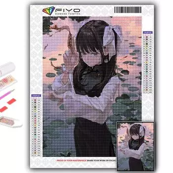 5D Diy алмазная живопись мультфильм китайский стиль Cheongsam экзорцизм девушка вышивка крестиком полная алмазная вышивка мозаика Full Round 20X30CM