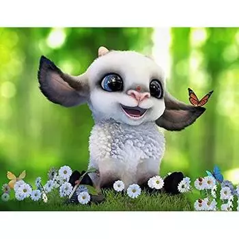 5D DIY алмазная живопись очаровательные животные комплект для вышивки крестом Мозаика Алмазная вышивка роза полная круглая/квадратная дрель украшение дома Round 20x30cm