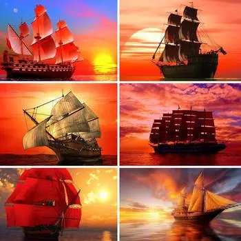 5D Diy алмазная живопись парусный набор для вышивки крестом полная квадратная дрель вышивка мозаика художественная картина из страз домашний декор Full Round 20x30CM