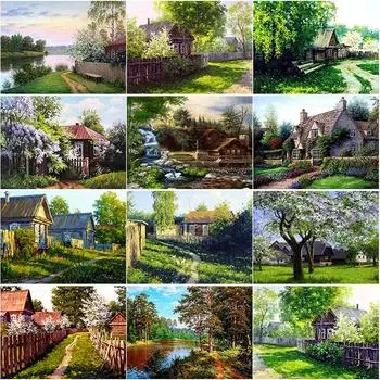 5D DIY алмазная живопись Пейзаж Дерево Алмазная вышивка Чуньцзин вышивка крестиком ремесла полная круглая дрель домашний декор подарок Full Round 15x20CM