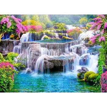 5D DIY алмазная живопись пейзаж горный хрусталь картина набор для вышивки крестом полная алмазная вышивка пейзажная мозаика украшение дома Full Round 20x30CM