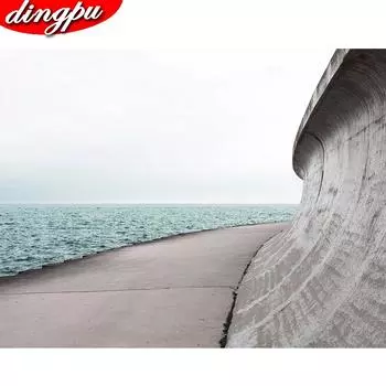 5D DIY Алмазная картина Пейзаж Полная квадратная алмазная вышивка Мозаика Дом Весенние украшения Дом 20X30CM