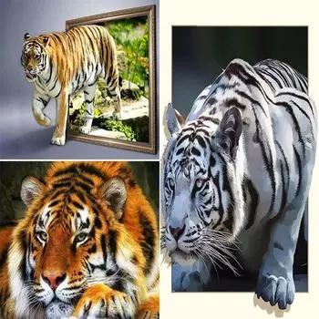 5D DIY алмазная живопись пейзаж животные полная круглая дрель мультяшные картины Алмазная вышивка наборы крестиков домашний декор подарок Round 20x30cm