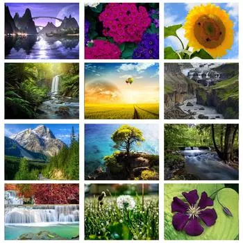 5D DIY алмазная живопись пляжные кокосовые пальмы живописная вышивка полный круглый алмаз вышивка крестиком горный хрусталь мозаичная картина подарок 20X30CM красный