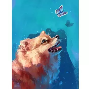 5D DIY Алмазная живопись Полный площади дрель алмаз вышивка животных Картина Rhinestone мозаика Full Round 20X30CM