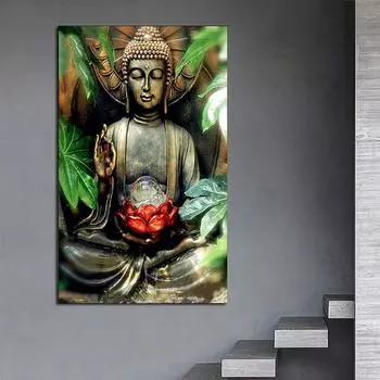 5D Diy алмазная живопись Причудливая статуя Будды Алмазная вышивка полная вышивка крестиком домашний декор подарок ручной работы Full Round 30x40cm