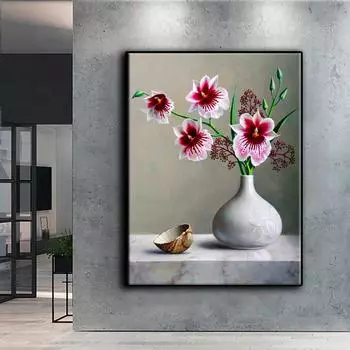 5D Diy алмазная живопись простая серия ваза набор крестиков полная алмазная вышивка мозаика художественная картина стразы декор подарок Full Round 20x30cm