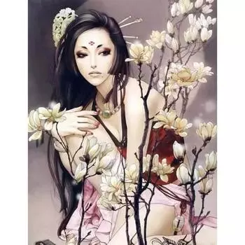 5D DIY алмазная живопись японский мультфильм девушка Алмазная вышивка полный набор мозаики вышивка крестиком домашний декор подарки ручной работы Round 20x30cm