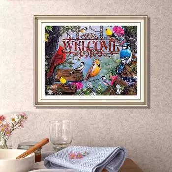 5D Diy алмазная живопись различные животные птицы набор крестиков полная алмазная вышивка мозаика художественная картина стразы Декор подарок Full Round 20x30cm