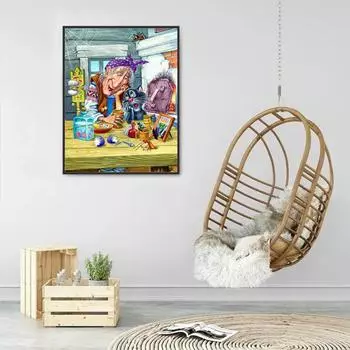 5D Diy алмазная живопись Счастливый изобретатель набор крестиков полная алмазная вышивка мозаика художественная картина стразы Декор подарок Full Round 20x30cm