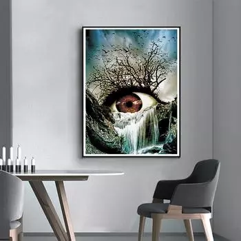 5D DIY алмазная живопись слезящиеся глаза комплект для вышивки крестом Мозаика Алмазная вышивка роза полная круглая/квадратная дрель украшение дома Round 30x40cm