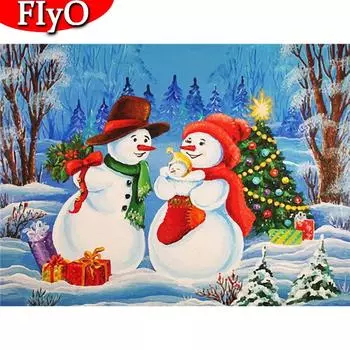 5D DIY алмазная живопись Снеговик Книги по искусству горный хрусталь распродажа алмазная вышивка зимняя мозаика мультфильм горный хрусталь комплект домашний декор Full Round (20X30CM)
