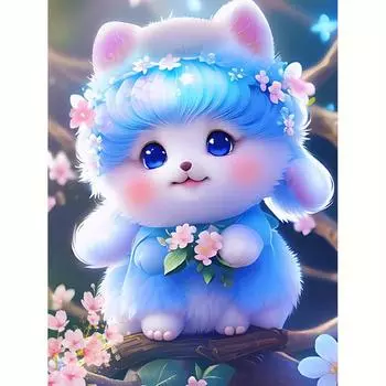 5D DIY алмазная живопись собака полная круглая вышивка животное мозаика картина из горного хрусталя домашний декор 30x40 см/12x16 дюймов 30x40cm NO Frame