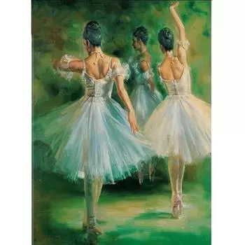 5D DIY алмазная живопись Танцующая девушка комплект для вышивки крестом Мозаика Алмазная вышивка роза полная круглая/квадратная дрель украшение дома Round 20x30cm