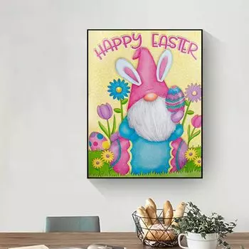 5D Diy алмазная живопись уши кролика карлик набор крестиков полная алмазная вышивка мозаика художественная картина стразы Декор подарок Full Round 20x30cm