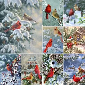 5D DIY алмазная живопись Воробей алмазная живопись картина полная алмазная вышивка набор крестиков инкрустированная мозаика украшение дома Full Round 20x30CM